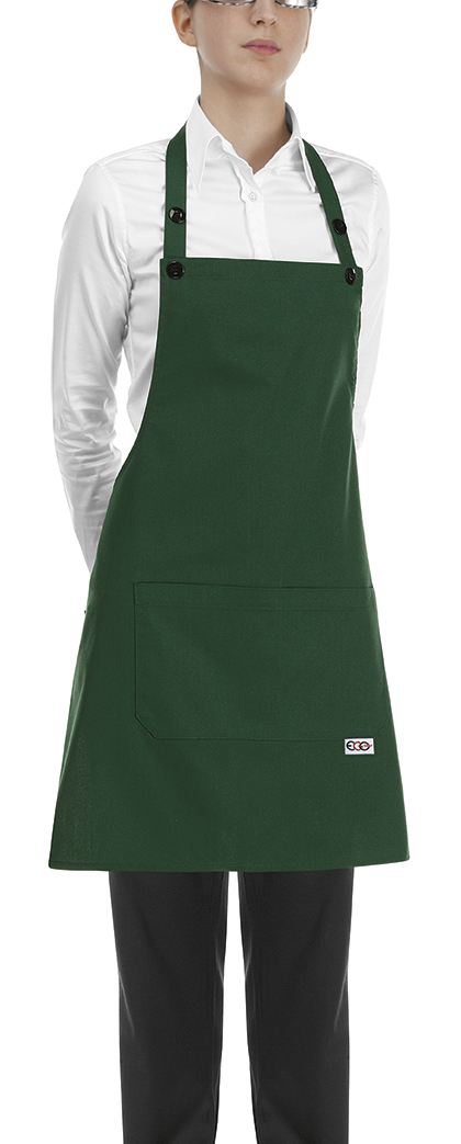 6000004C SHORT BIP APRON BOTTLE GREEN Short Bip Apron 6000004C - Image 1